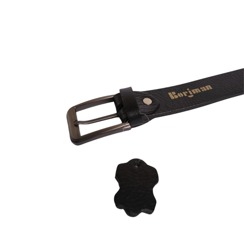 BLACK COW LEATHER BELT