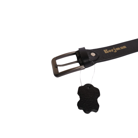 BLACK COW LEATHER BELT