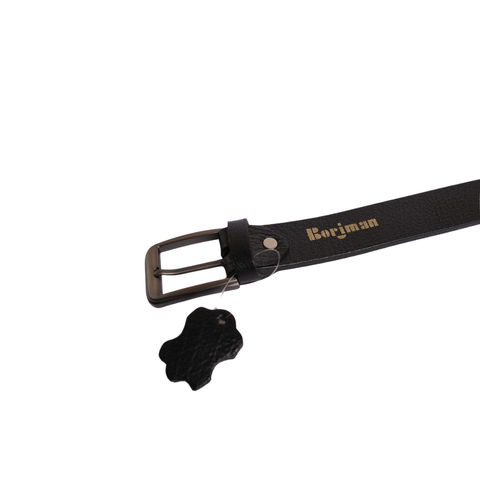 BLACK COW LEATHER BELT