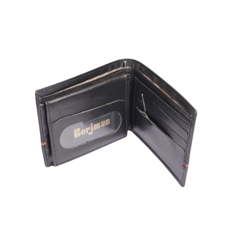 BLACK LEATHER WALLET